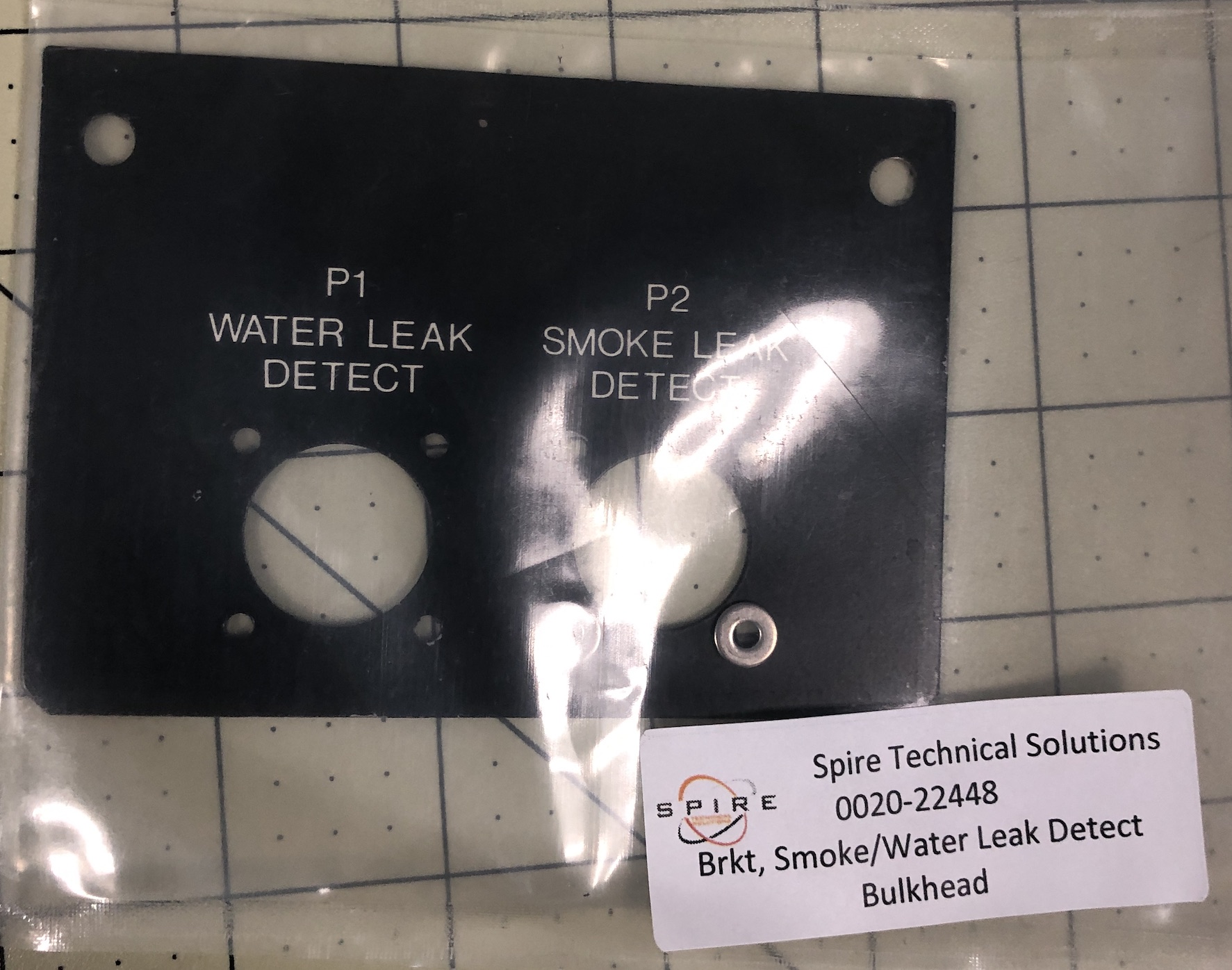 Brkt, Smoke/Water Leak Detect Bulkhead