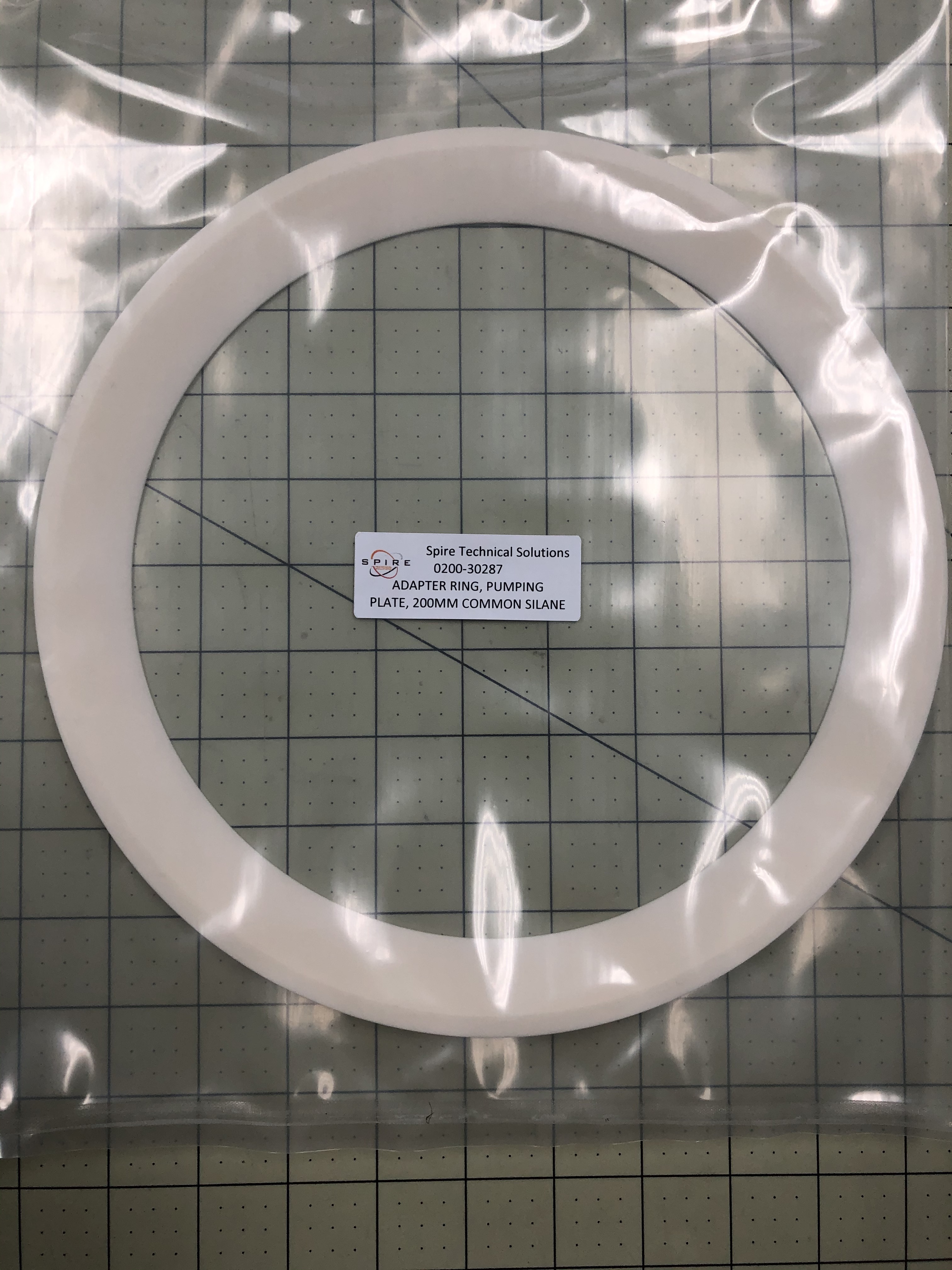 ADAPTER RING, PUMPING PLATE, 200MM COMMON SILANE